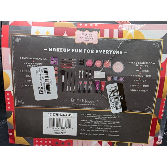 FAO Schwarz Ultimate Makeup Kit 30-Piece Set Includes Lipsticks Eyeshadows Blush - Picture 5 of 8